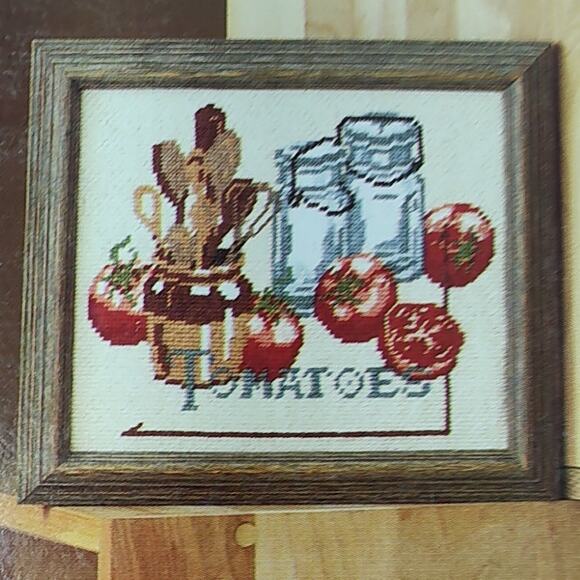 Leisure Arts Kitchen Stitchin Cross Stitch Patterns Strawberry, Lemon, Apple Pie - Picture 8 of 11